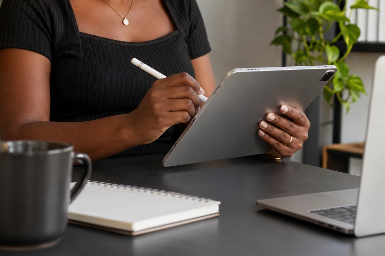 IPad em um ambiente de uso cotidiano.